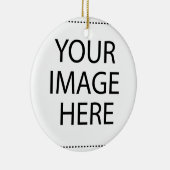 Aangepaste eigen foto keramisch ornament (Rechts)