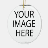 Aangepaste eigen foto keramisch ornament (Links)