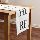 Aangepaste eigen foto korte tafelloper (Voorbeeld)