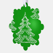 Aangepaste eigen foto ornament kaart (Links)