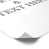 Aangepaste eigen foto poster (Hoek)