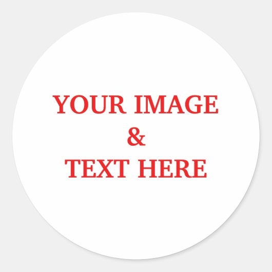 Aangepaste eigen foto ronde sticker (Voorkant)