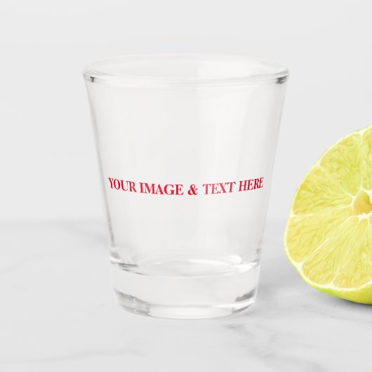 Aangepaste eigen foto shot glas (Voorkant)