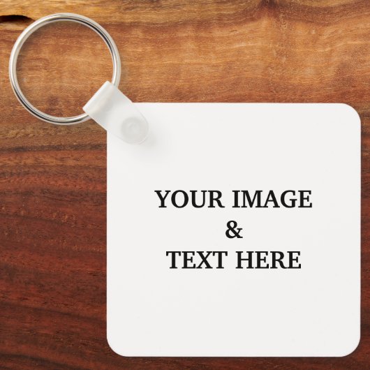 Aangepaste eigen foto sleutelhanger (Voorkant)