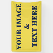 Aangepaste eigen foto spandoek (Verticaal)