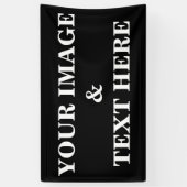 Aangepaste eigen foto spandoek (Verticaal)