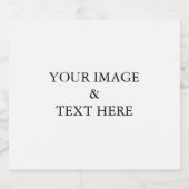 Aangepaste eigen foto sparkling wijnetiket (Enkel label)