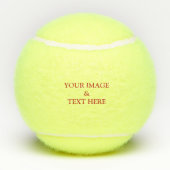 Aangepaste eigen foto tennisballen (Achterkant)