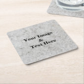 Aangepaste eigen foto vierkante kartonnen onderzetter (Schuin)