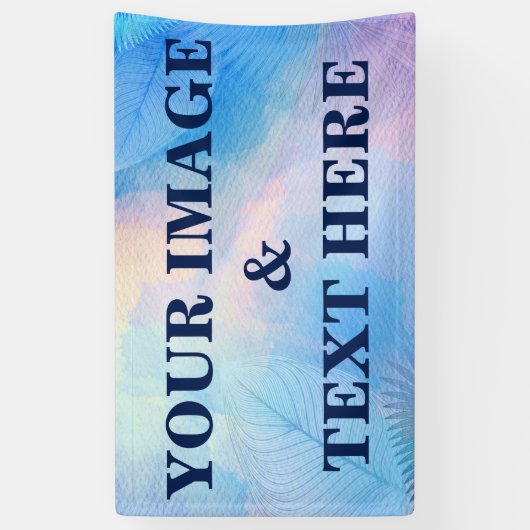 Aangepaste eigen fotobanner spandoek (Verticaal)