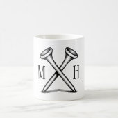 Aangepaste eigen golf monogram koffiemok (Center)