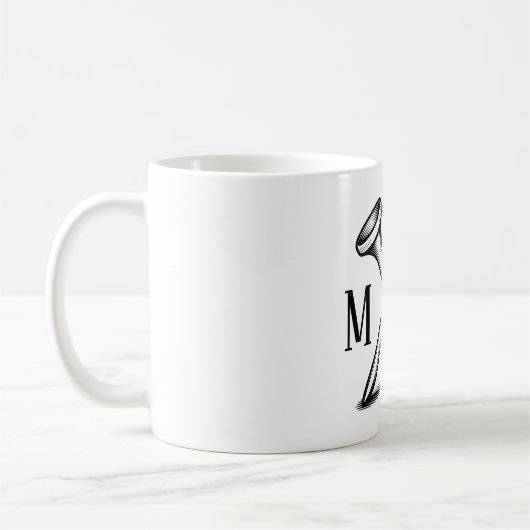 Aangepaste eigen golf monogram koffiemok (Links)