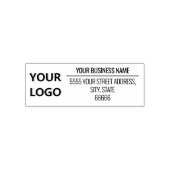 Aangepaste eigen Logo Adres Zelfinkend stempel (Design)