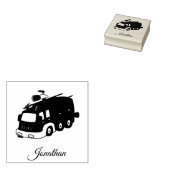 Aangepaste eigen naam vuurvrachtwagen 	rubberstempel (Gestempeld)