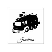 Aangepaste eigen naam vuurvrachtwagen 	rubberstempel (Afrduk)