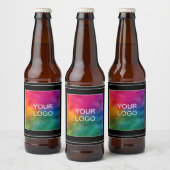 Aangepaste eigen sjabloon zwart bier etiket (Flessen)