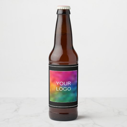 Aangepaste eigen sjabloon zwart bier etiket (Voorkant)