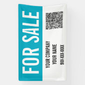 Aangepaste eigendom te koop QR-code onroerend goed Spandoek (Verticaal)