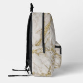 Aangepaste Elegant Goud Monogram Bedrukte Rugzak (Links)