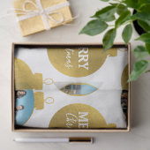 Aangepaste Elegant Gouden Foto Ornamenten Kerst Tissuepapier (Geschenk)