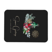 Aangepaste Elegant Lantaarn Minimalistisch Script  Magneet (Horizontaal)