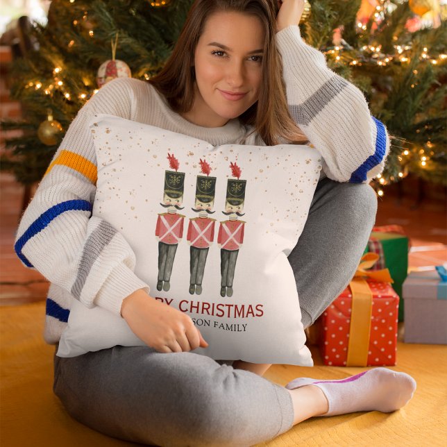 Aangepaste Elegant Merry kerstrecker Kussen (Creator heeft geüpload)