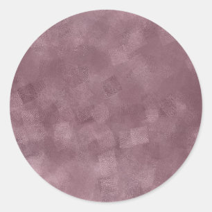 Aangepaste Elegant Roos Gouden Lege Sjabloon Tekst Ronde Sticker