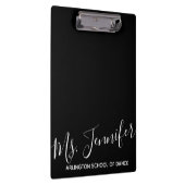 Aangepaste Elegant Scripted Dance Teacher Klembord (Rechts)