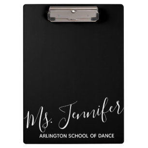 Aangepaste Elegant Scripted Dance Teacher Klembord