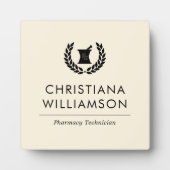 Aangepaste Elegante Apotheker Apotheek Tech Person Fotoplaat (Voorkant)