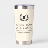 Aangepaste Elegante Apotheker Apotheek Tech Person Geïsoleerde Drinkbeker (Links)