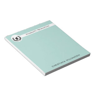 Aangepaste Elegante Apotheker Apotheek Tech Person Notitieblok
