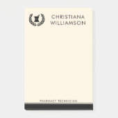 Aangepaste Elegante Apotheker Apotheek Tech Person Post-it® Notes (Voorkant)