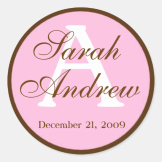 Aangepaste Elegante Bruiloft Stickers