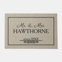 Aangepaste elegante chic Couple-naam met datum