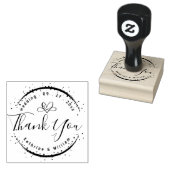 AANGEPASTE ELEGANTE CIRKEL SCHATTIGE HART ELEGANT  	RUBBERSTEMPEL (Gestempeld)