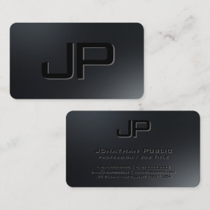 Aangepaste Elegante Eenvoudige Sjabloon Monogram Z Visitekaartje