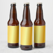 Aangepaste elegante gouden uitstraling lege sjablo bier etiket (Flessen)