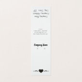 Aangepaste elegante Kaarten voor het oormerken van (Buitenkant ongevouwen)