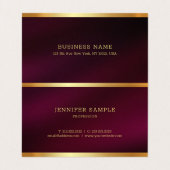 Aangepaste Elegante Kalligrafie Script Sjabloon Lu Visitekaartjes (Binnenkant ongevouwen)