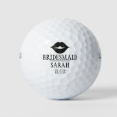 Aangepaste Elegante Leuke Bruidsmeisje bruiloft Golfballen (Voorkant)