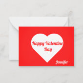 Aangepaste Elegante minimalistische kalligrafie va Notitiekaartje (Voorkant)