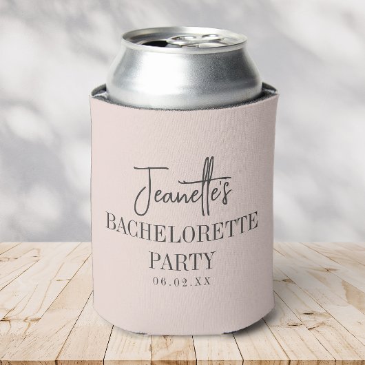 Aangepaste Elegante Moderne Bachelorette Feest Roz Blikjeskoeler