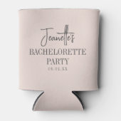 Aangepaste Elegante Moderne Bachelorette Feest Roz Blikjeskoeler (Voorkant)