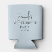 Aangepaste Elegante Moderne Bachelorette-feestje B Blikjeskoeler (Achterkant)