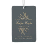 Aangepaste Elegante Moderne Botanische Witty Quote Luchtverfrisser (Achterkant)