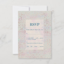 Aangepaste elegante moderne koperen accenten Respo RSVP Kaartje