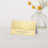 Aangepaste Elegante Monogram Gouden Glitter Huweli (Achterkant)