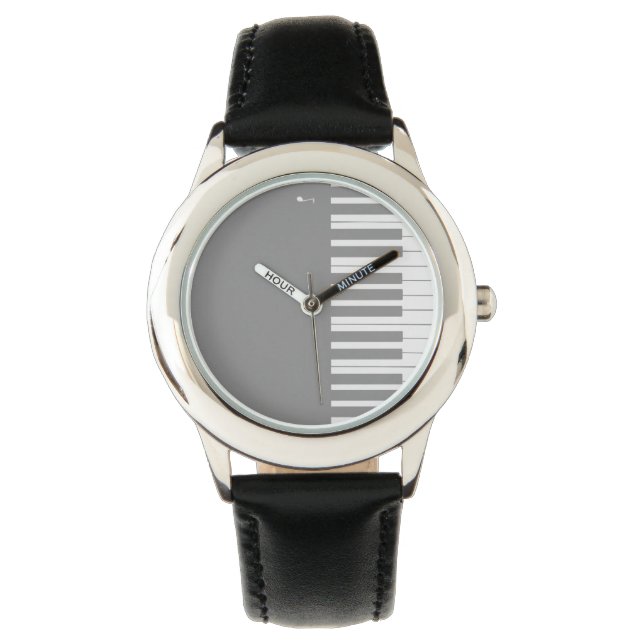 Aangepaste elegante pianotoetsen horloge (Voorkant)