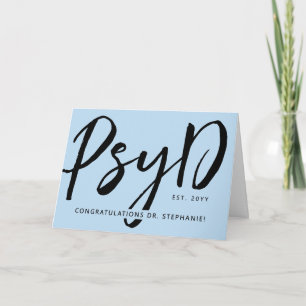 Aangepaste Elegante PsyD Doctor in de Psychologie Kaart